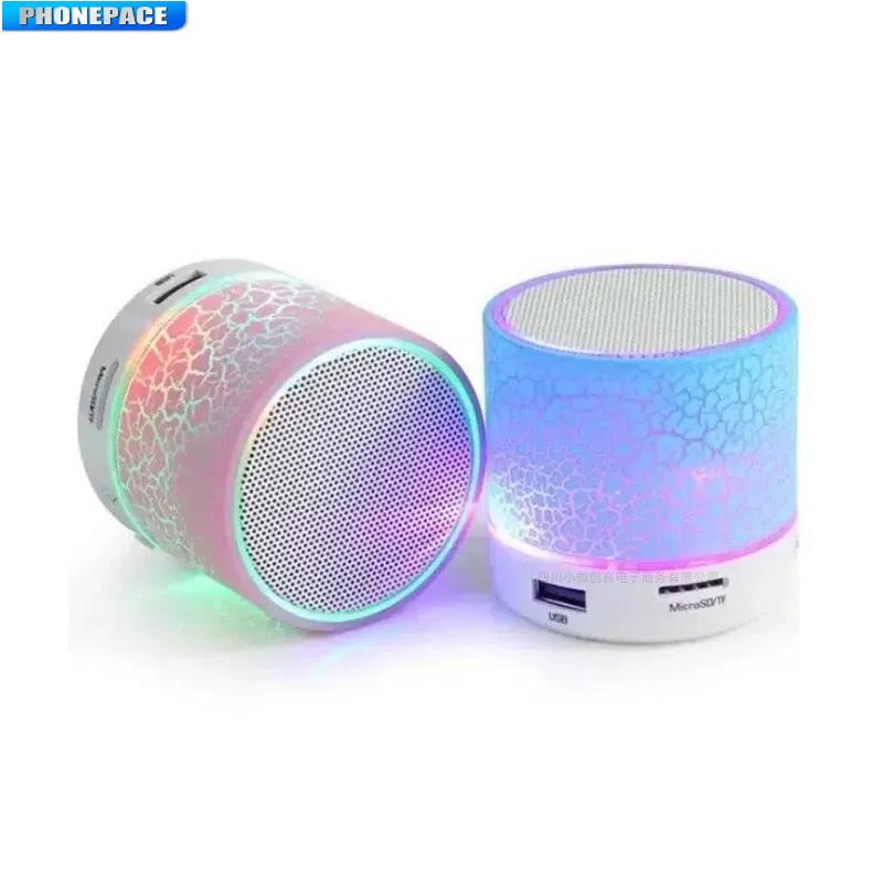 Mini Bluetooth Speaker Wireless Loudspeaker Crack LED SD Card USB Subwoofer MP3 Music Sound For PC Mobile