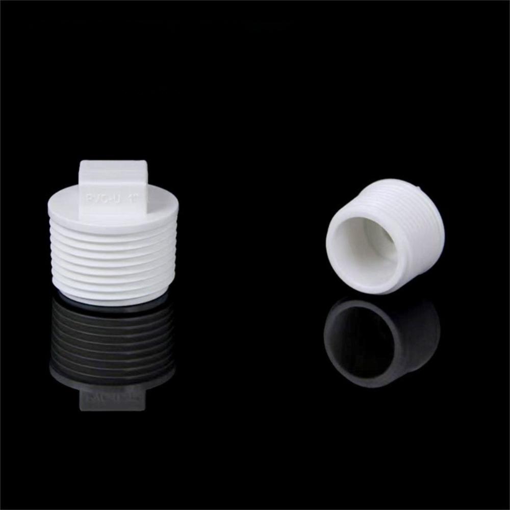 10 Stück/Set PVC-Außengewinde-Endkappe Stecker Ausenstecker Auslaufsicher Sanitärrohrstopfen 1/2" 3/4" 1" Rohrfitting Endkappen