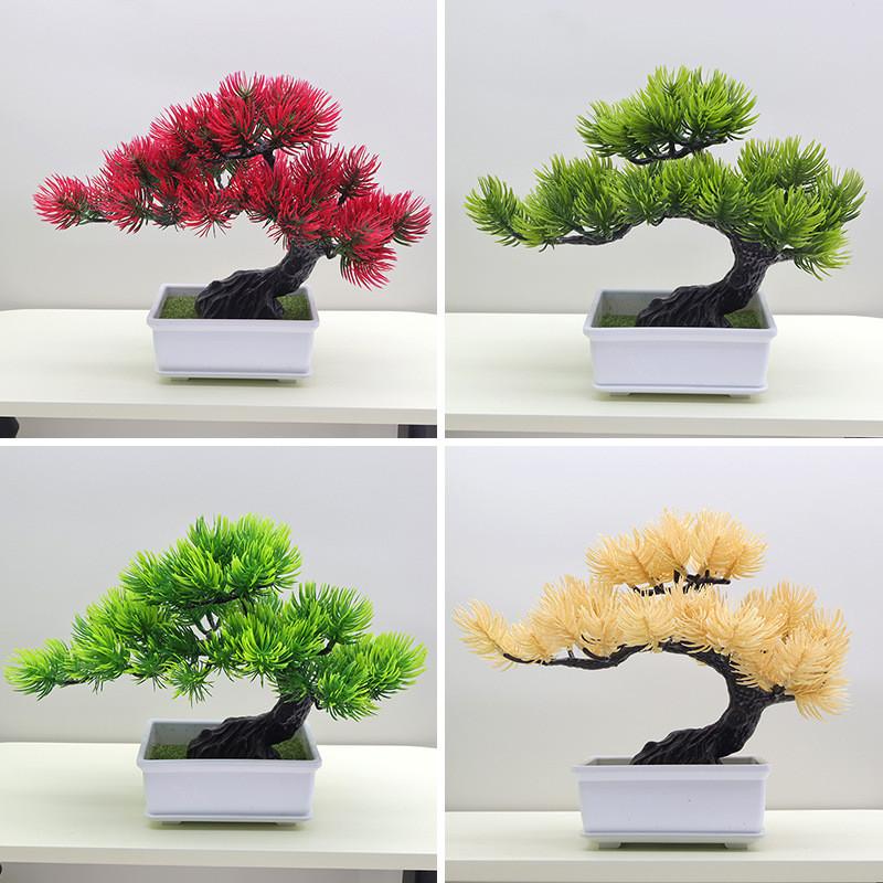 Scotch Simulated Changpai Pine Thuja Sutchuenensis Artificial Green Plant Bonsai