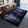 Spiel World of Warcraft Teppich für Wohnzimmerteppiche Camping Stranger Things Picknickmatte Rutschfester E-Sport-Teppich Yogamatte Fans Geschenk