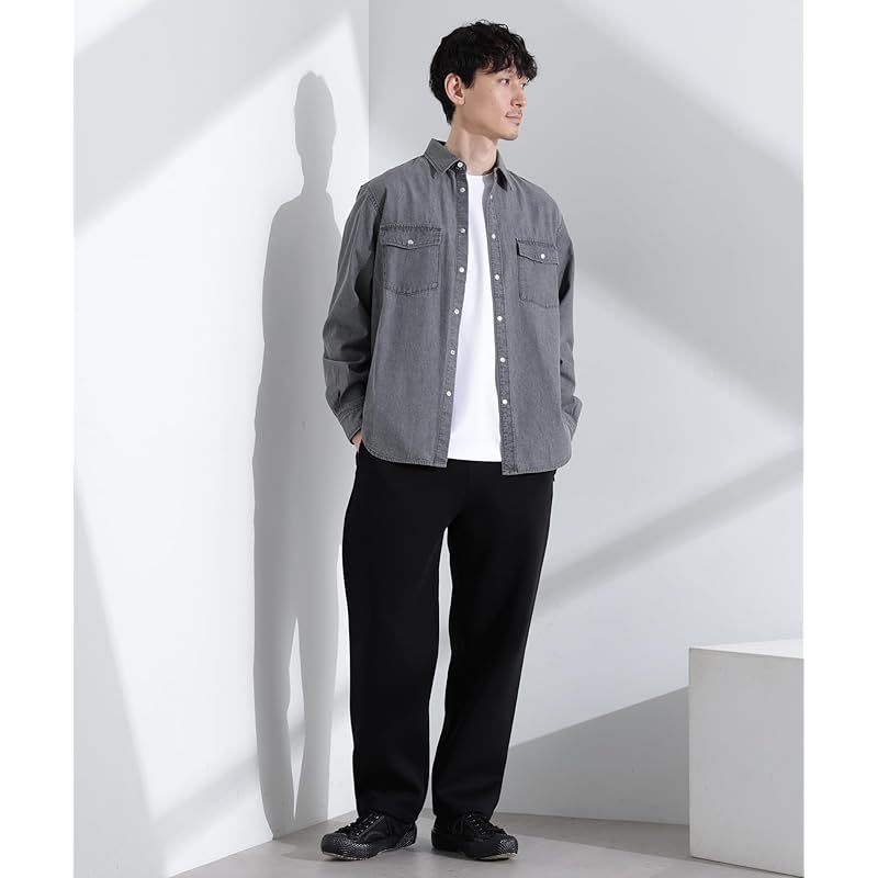 [Nano Universe] MC” TIMELESS WARDROBE denim shirt men's M 021 L.Gray 668-5120222