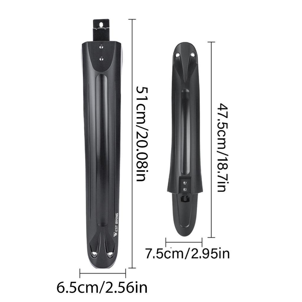 Thicken Widen Front Rear Mud Guards Universals Bicycles Mudguard Windproof Mountain Bike Mudguard Easy To Install
