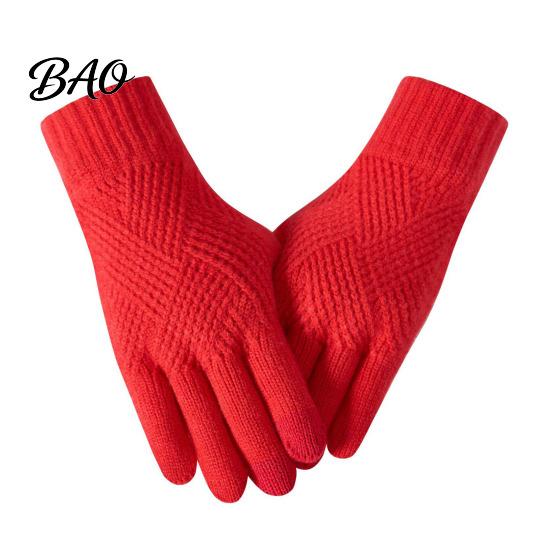 Winter Essentials for Sub Zero Weather Knitted Touchscreen Gloves Men Women, Warm Thermal Gloves, Thickened Comfortable Skin Friendly Mittens