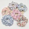 6pcs/lot Hair Scrunchies Bands Scrunchy Ties Ropes Ponytail Holder for Women Accessories Fabric Headwear Ditsy Floral Sweet Cute