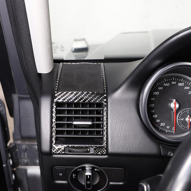 Soft carbon For Mercedes Benz G class W463 2013-18 Car Air Outlet Door Handle Trim sticker Inner & Outer Decoration Accessories