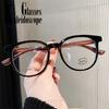 TR Wood Grain Temples Eyeglasses Women Fashion Anti Blue Light Glasses Frame  Men Computer Myopia Prescription Spectacles Frames