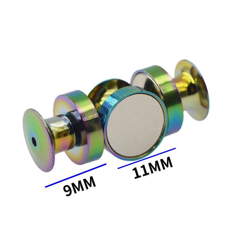 Luxury Metal Brooch-to-Magnet Converter: Strong Magnetic Badge for Refrigerator Convenience