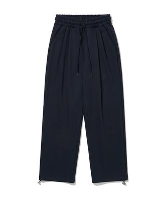 RAW LAB Deep Double-Pleat Wide Sweatpants (Navy)