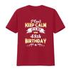 48 Years Old shirt I Can t Keep Calm It s My 48th Birthday vintage Washed fashion homme Versatile streetwear graphic Breathable