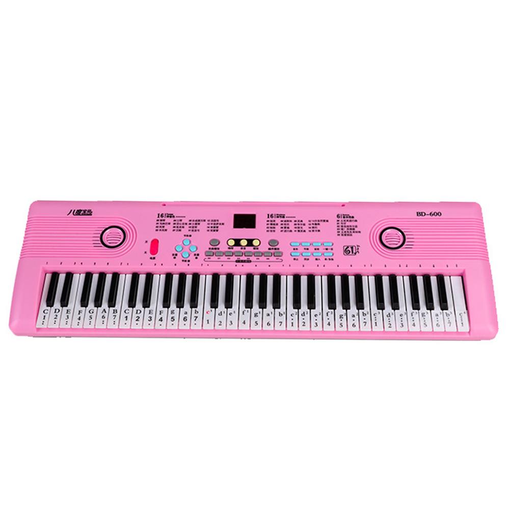 

Professional Electronic Piano 61 Keys Portable Digital Keyboard with Microphone Musical Instrument Adults Kids