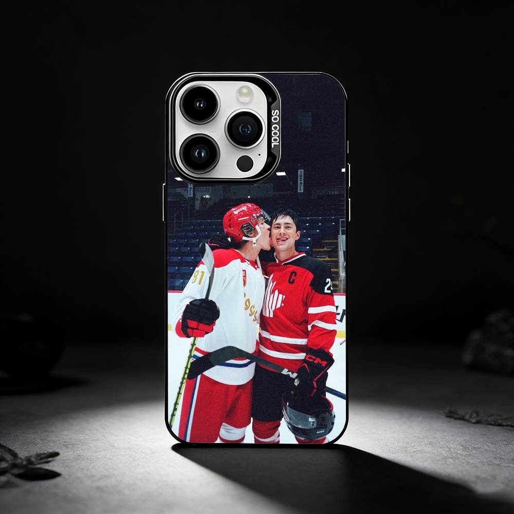 Heated R-Rivalry Ice Hockey Phone Case For iPhone 17,16,15,14,13,12,11 Plus,Pro Max,XS,Colored Silver Phone Case
