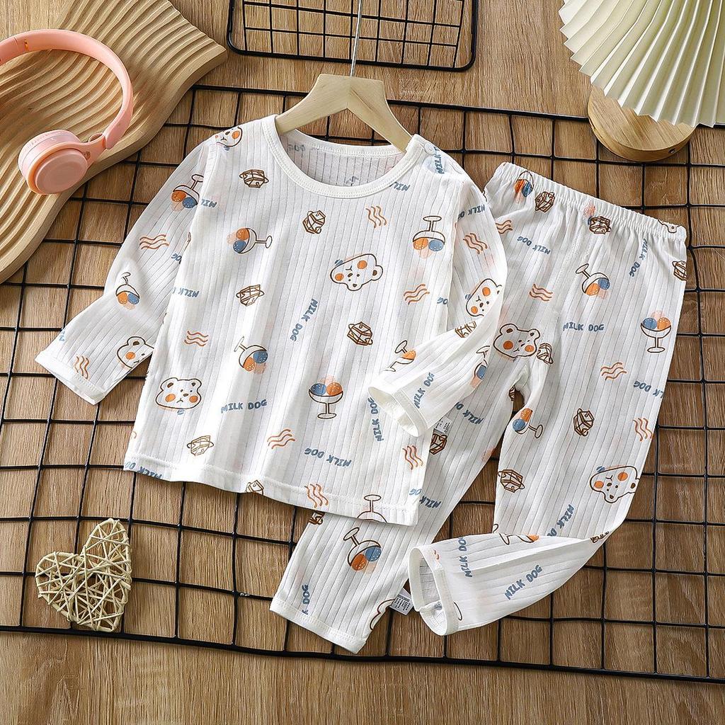 Baby Pajamas Sets Cotton Child Pajamas Toddler Long Sleeve Baby Nightwear Pyjamas Kids Cartoon Homewear Clothes