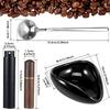 Coffee Bean Dosing Cup and 10ml Spray Bottle Set Ceramic Coffee Dosing Tray with Espresso Distribution Tool and Spoon for Coffee