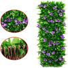 2M Kunstig Hekk Blomsterblad Hagegjerde Vegg Personvernskjerm Espalier