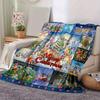 1pc. Disney Christmas Collage Throw Blanket, Festive Cartoon Characters for All Seasons, Perfect Home Decor Gift, Soft and Cozy Blanket for