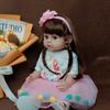 55CM Lebensechte Reborn Puppen Realistische Volle Silikon Baby Bebe Vinyl Neugeborenen Mädchen Puppe Prinzessin Kleinkind Spielzeug Geschenk