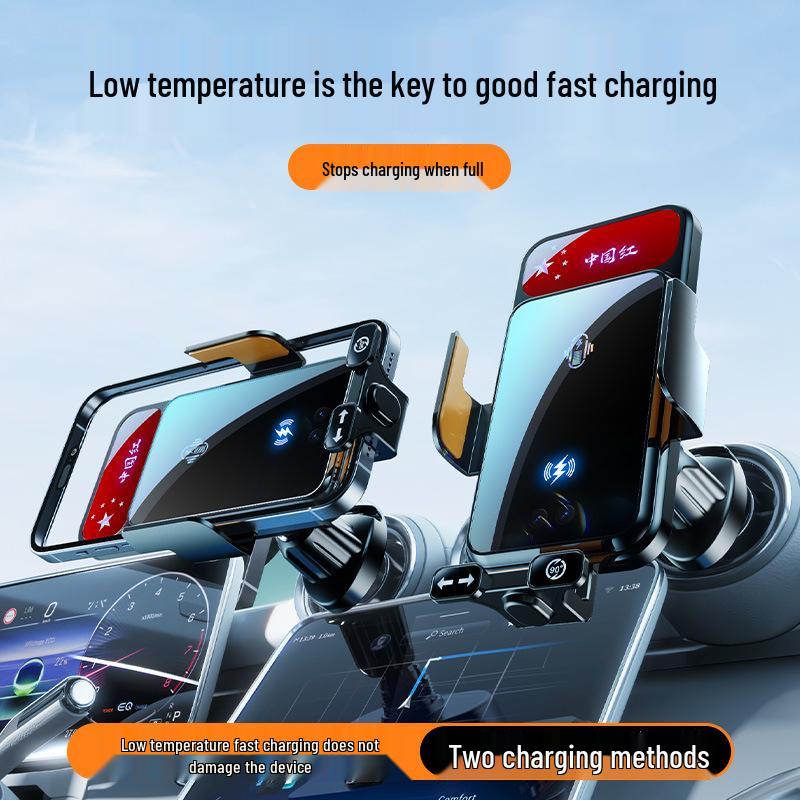 2026 Universal Wireless Charging Car Phone Holder with Electric Clamping