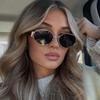 Fashion Retro Oval Sunglasses for Women Vintage Trendy Sun Glasses Women Luxury Small Metal Frame Classic Shades UV400