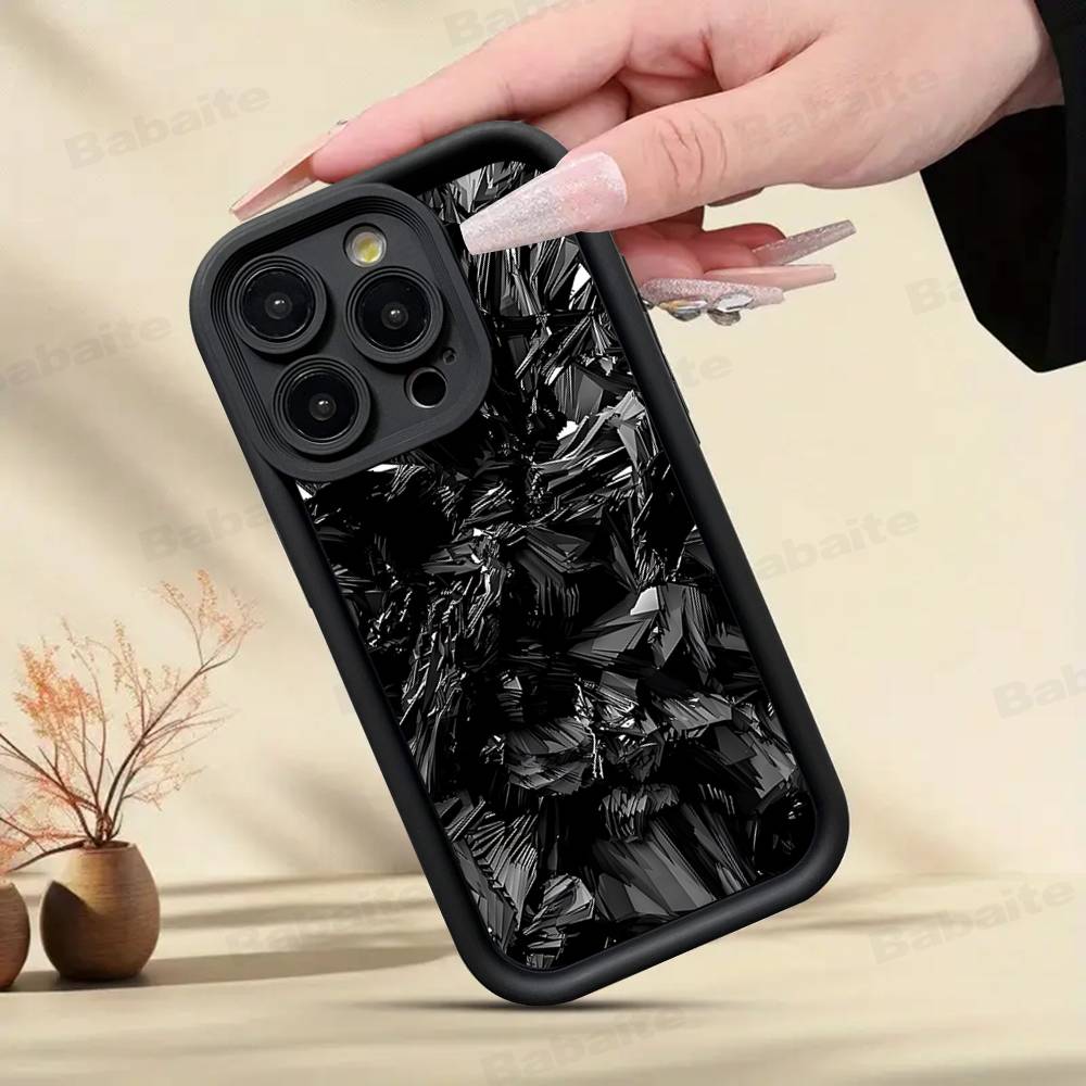 Forged Carbon Fundas Phone Case For IPhone 16 15 14 Plus 13 12 11 17 Pro Max Pro Soft Cover
