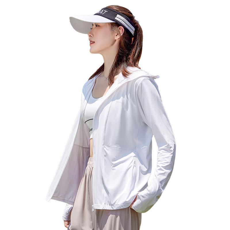 Summer Outdoor Activity Slim-fit Sunscreen Clothes Womens Korean Cardigan Versatile Sunscreen Top Jacket