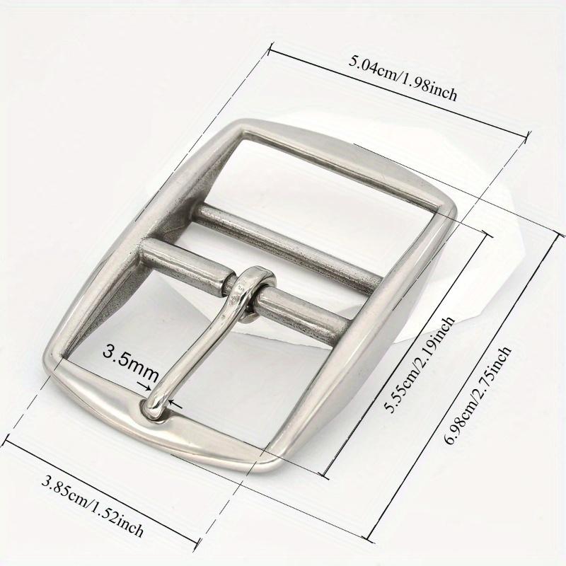 26mm/38mm Stainless Steel Belt Buckle Adjustable Single Pin Buckle Leathercraft Parts Accessories