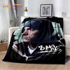 Hip Hop Art Rapper Legend Star Soft Plush Blanket,Flannel Blanket Throw Blanket for Living Room Bedroom Bed Sofa Picnic Cover 3D