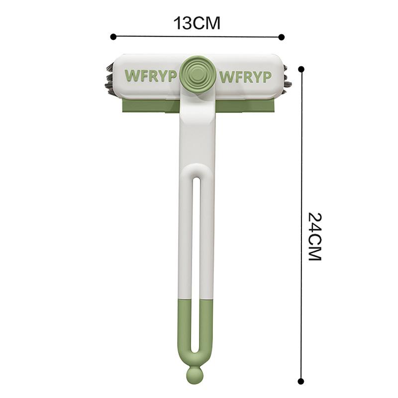 3 In 1 Rotating Crevice Brush Kitchen Toilet Stove Sink Scrubbing Cleaning Tool Hard-Bristled Brush for Stiff Angled Bristles