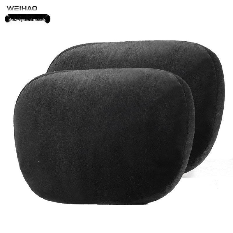 BMW Car Headrest Lumbar Pillow - Soft Pink Neck Support for Girls