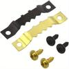 120 Sets Double-sided Serrated Hook Double-hole Hardware Picture Frame Hook Flat Head Screw Sleeve Box
