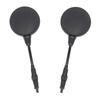 2 st Motorcykel Svart Universal 10 mm Sidospegel Backspegel Anti-fall Vikbar Rund Spegel
