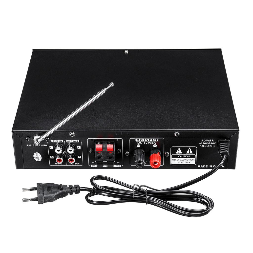 2 Channel Digital Amplifier USB/SD AUX Input 500W HIFI bluetooth Power Amplifier Audio Karaoke Car Home Theater 220V