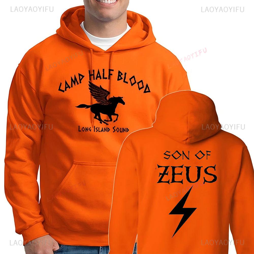 Camp Half Blood Hoodie Percy Jackson Halloween Sweatshirt Double Sided Printing Men Women Casual Sweatshirts Streetwear Hoodies