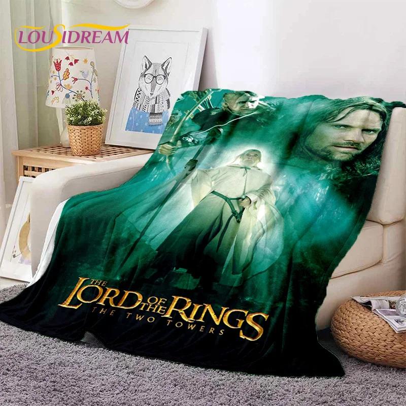 

L-Lord of The Rings H-Hobbit Movie Soft Flannel Blanket for Beds Bedroom Sofa Picnic,Throw Blanket for Outdoor Leisure Nap Gift 75cmx90cm