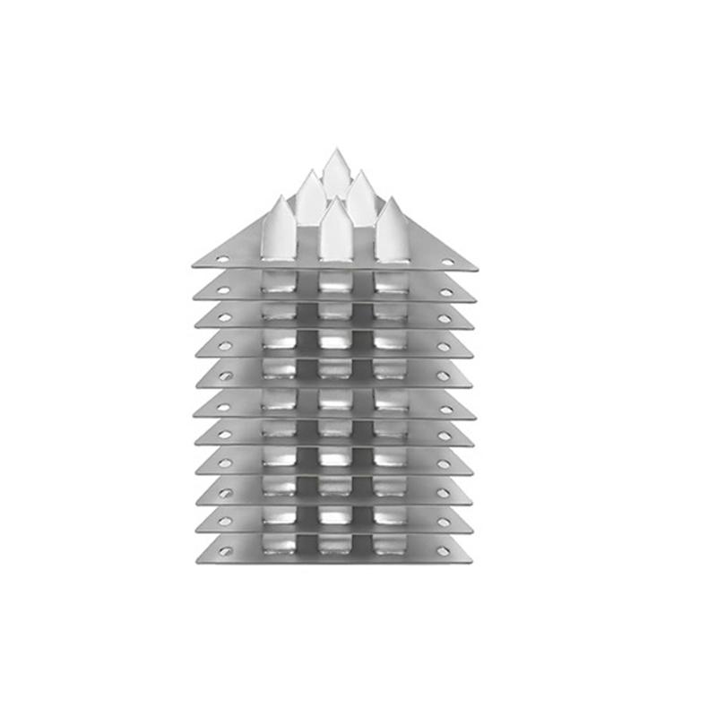 Acoustic Panel Fixing Clip for Easy Push in Installation Unique Triangles and Six Extended Tip for Secure Wall Mounting