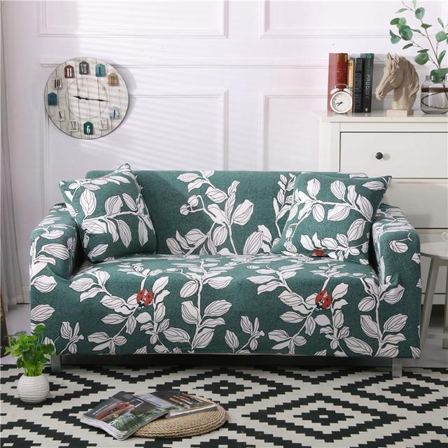 Spandex Sofa Covers For Living Room Printing Elastic Couch Cover Slipcovers Armchair Furniture Protector 1 /2 /3 /4 -Seater