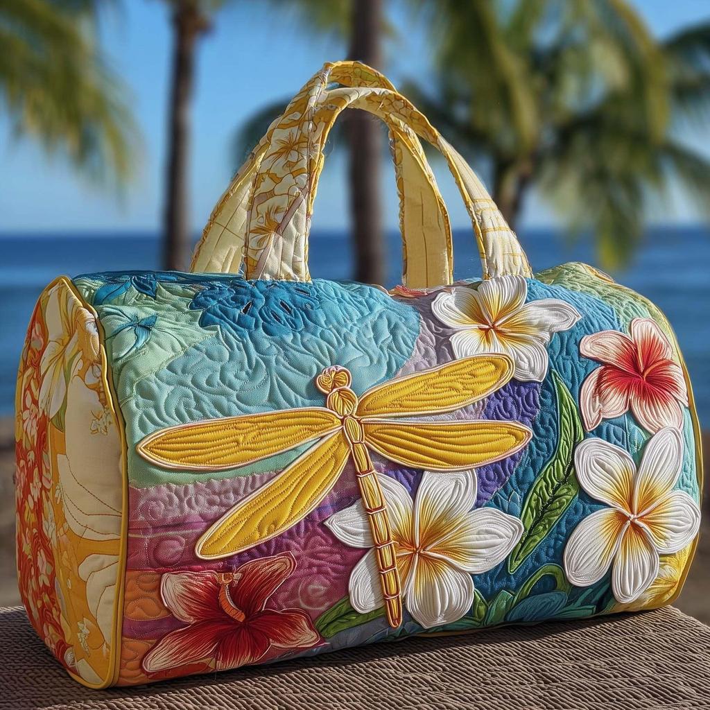 Dragonfly Series 3D Printed Women's Travel & Yoga Handbag