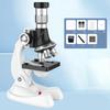 Microscope for Kids Science Experiment Toy up to 100-1200x Magnification Stem Kits with 8 Slides