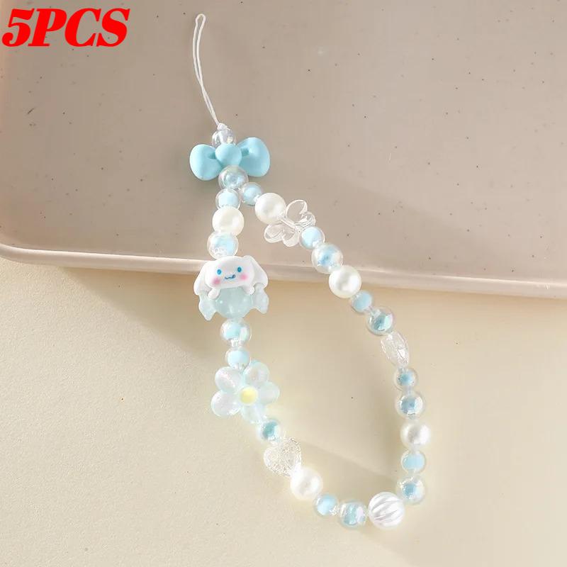 Niedlicher Sanrio Melody Hello Kitty Kuromi Cinnamorol Acryl Schlüsselanhänger Handkette Telefonkette Telefonzubehör Schmuckzubehör