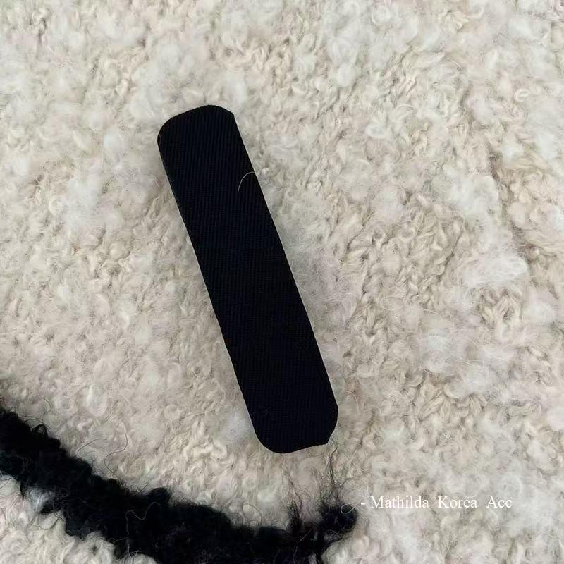 

Black Fabric BB Side Bang Clip - Elegant Baby & Women s Hair Accessory