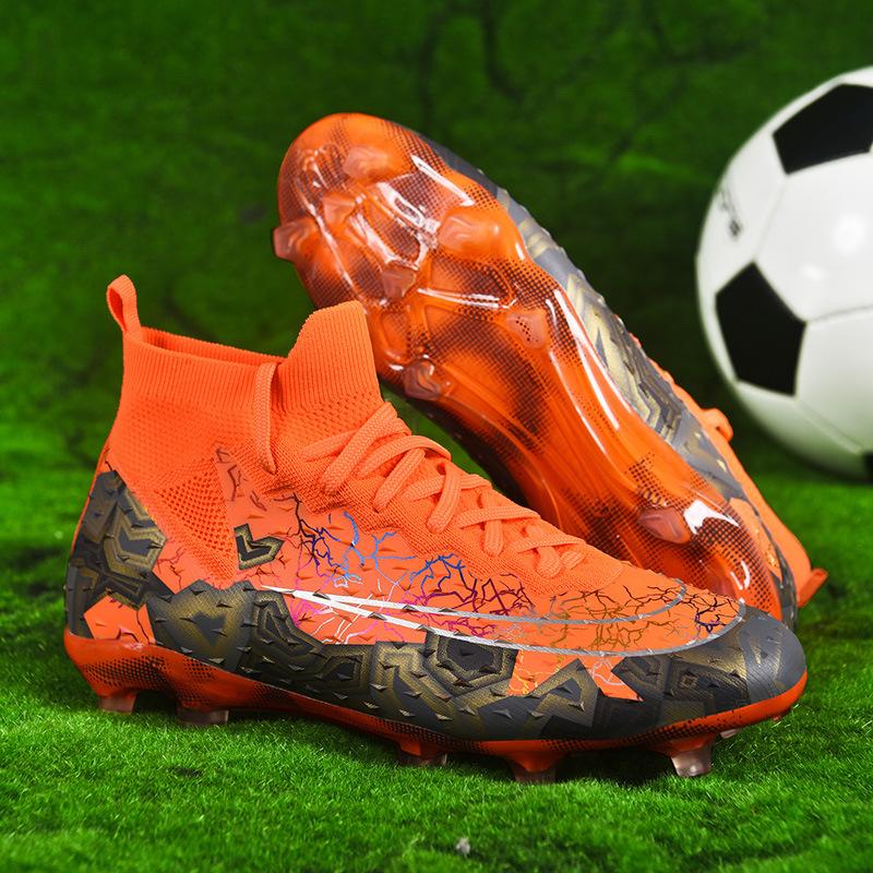 20252025 high-top football shoes male adult adolescent student children outdoor lawn game sports shoes