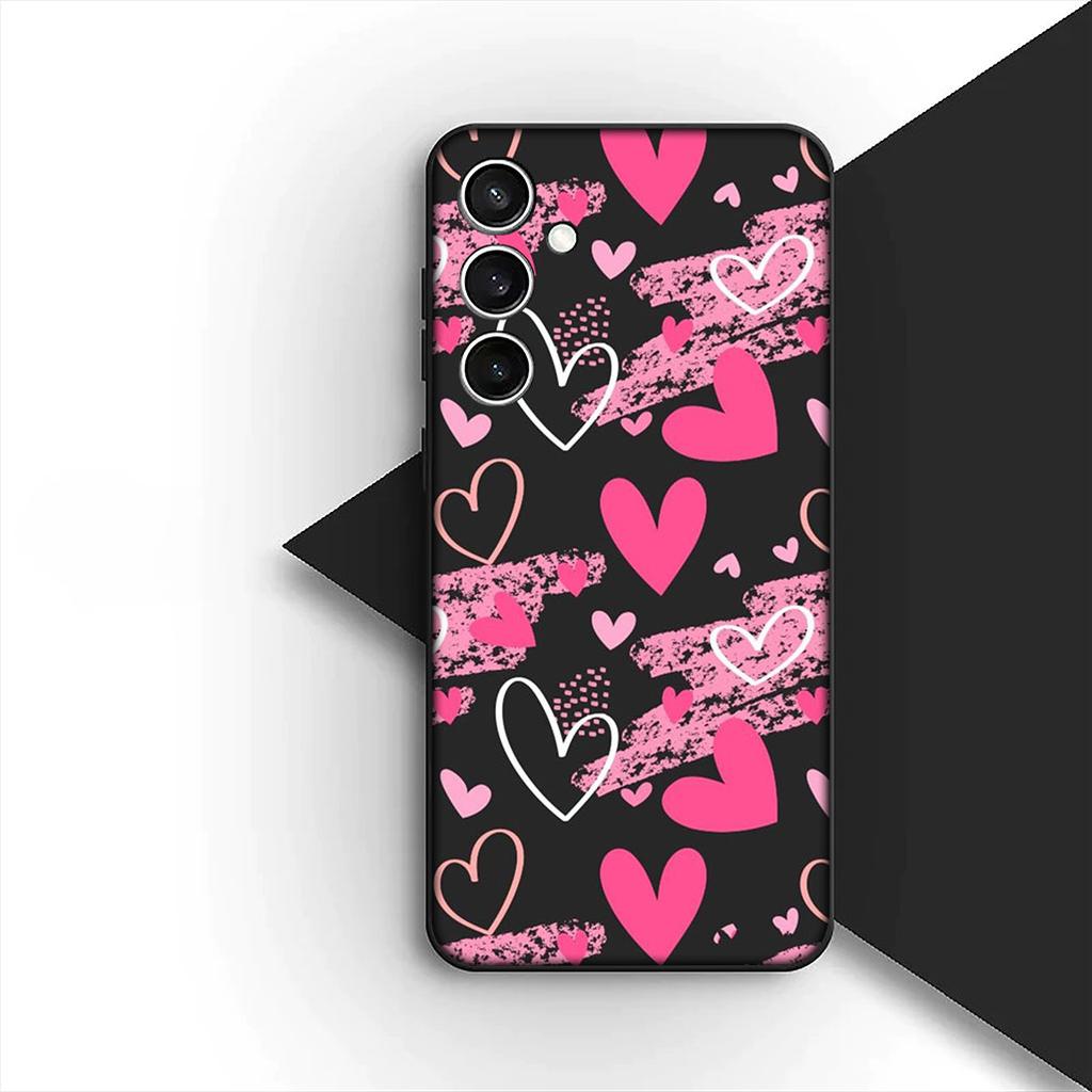 Star Dark Red Heart Love Phone Case for Xiaomi Redmi Note 12 11 10 A3 Pro 10A 10C 12C Note12 5G 4G Protective Cover
