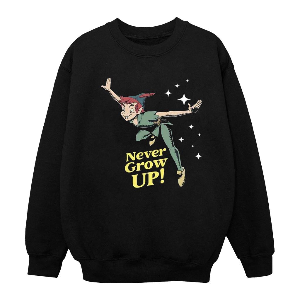 Disney Mens Peter Pan Never Grow Up Sweatshirt