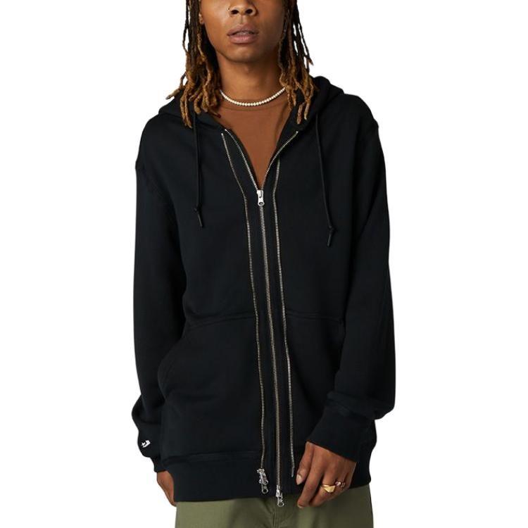 Converse Jackets Men's Black Hooded Moderate Other 10019463-A01