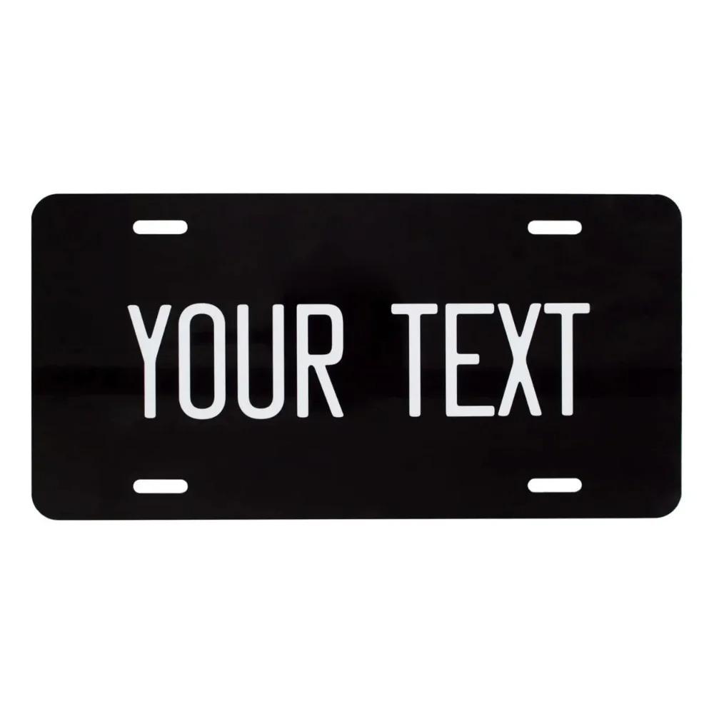 Custom Aluminum Car Tag Personalized Front License Plate Metal Wall Decor for Garage