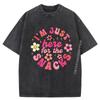 Im Just Here For The Snacks Shirt Funny Saying Toddler Kids Mens Designer T Shirt Brand Clothing Retro Washed Tshirt Alphabet