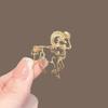 Delicate Goat Sheep Brooch Rhinestone Inlaid Unisex Fashion Pin Jewelry Gift For Women Girls Birthday Party