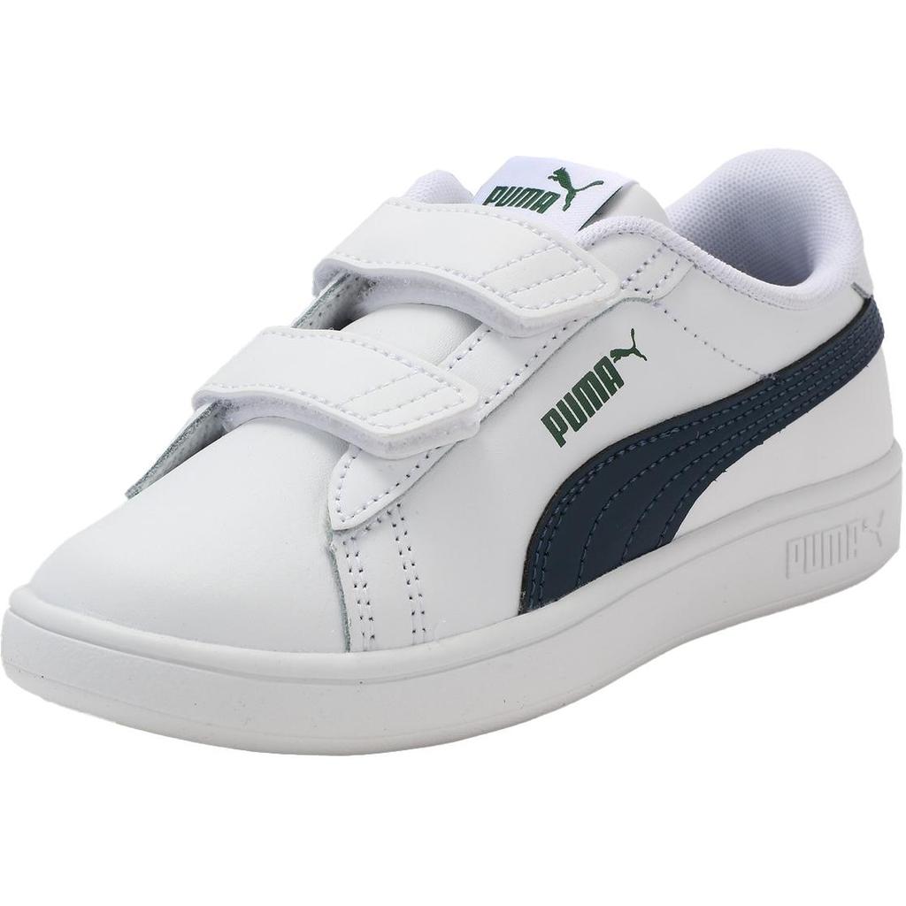 Puma Smash 3.0 Comfortable Low-Top Kids Sneakers Kids Sneakers White Blue 392033-05