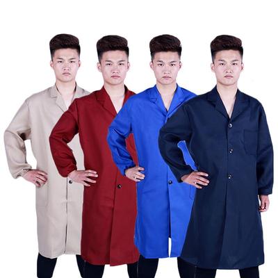 Bata de Trabajo Antipolvo Azul Denim para Hombre para Protección Laboral