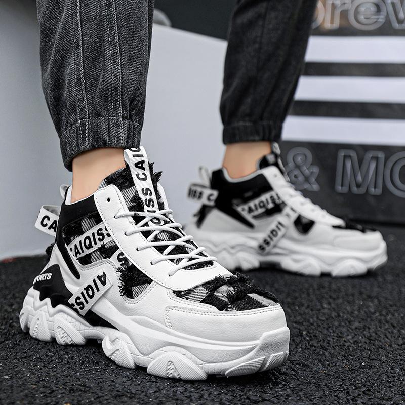Ins dad shoes comfortable soft denim shoes sports running shoes student shoes