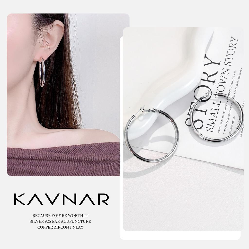 High-End 925 Sterling Silver Twisted Metal Stud Earrings for Women